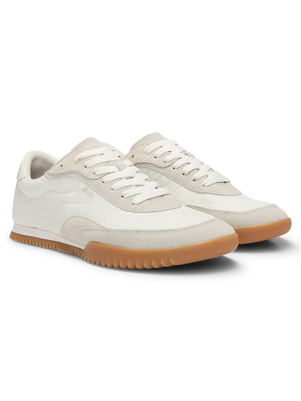 Low-Profile Trainers with Suede Trims